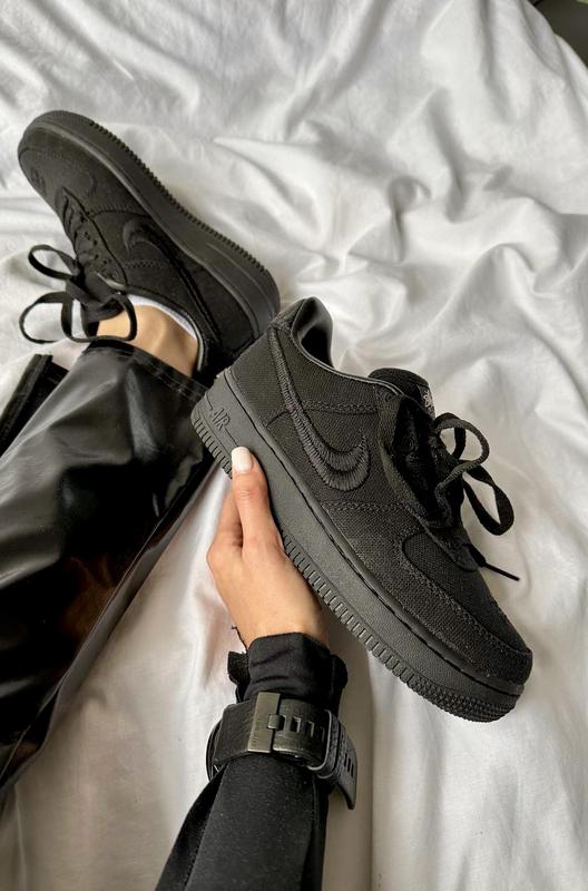 Nike air force 1 all black womens hot sale