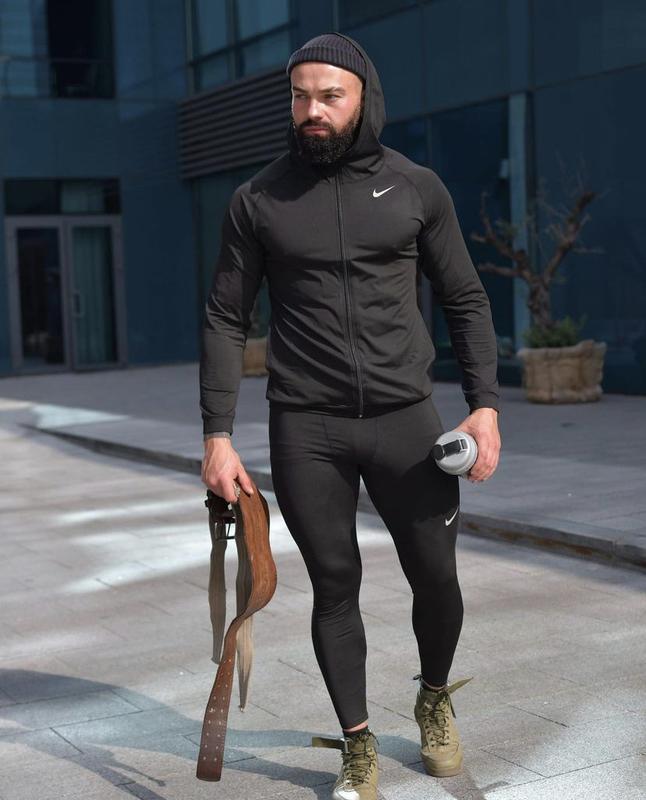 Мужской компрессионный костюм nike 5в1 : рашгард, шорты, леггинсы ...