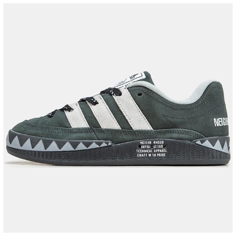 Мужские кроссовки adidas adimatic x neighborhood grey white, замшевые ...