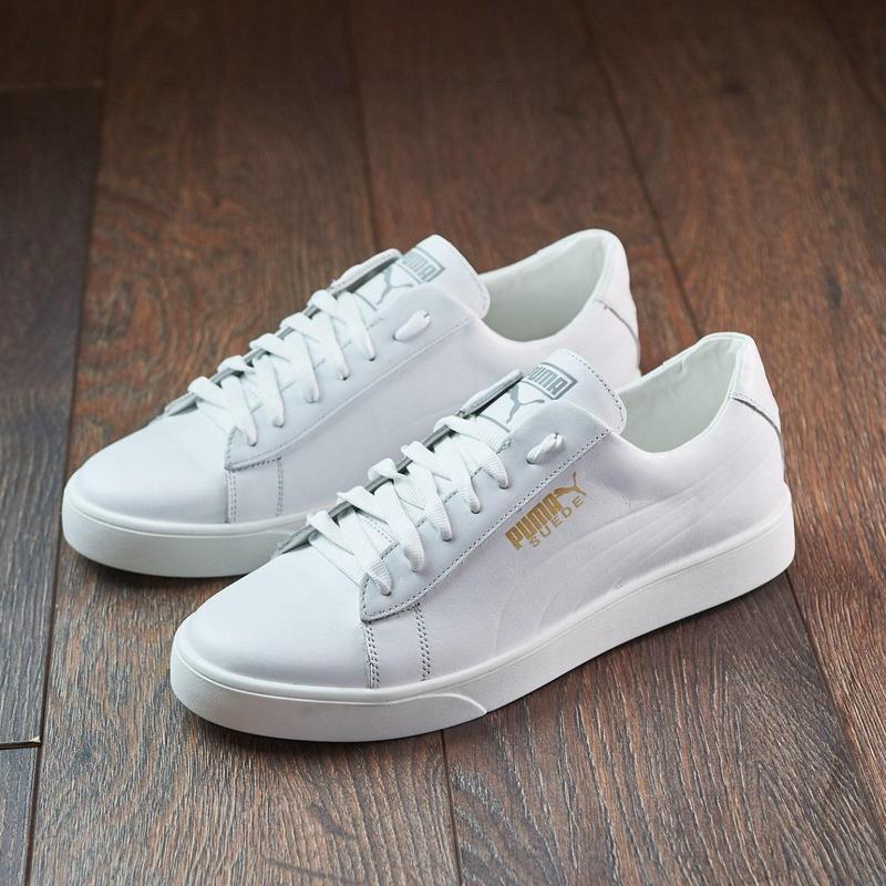 Мужские кожаные белые кеды puma, чоловічі шкіряні білі кеди — цена 1800 ...