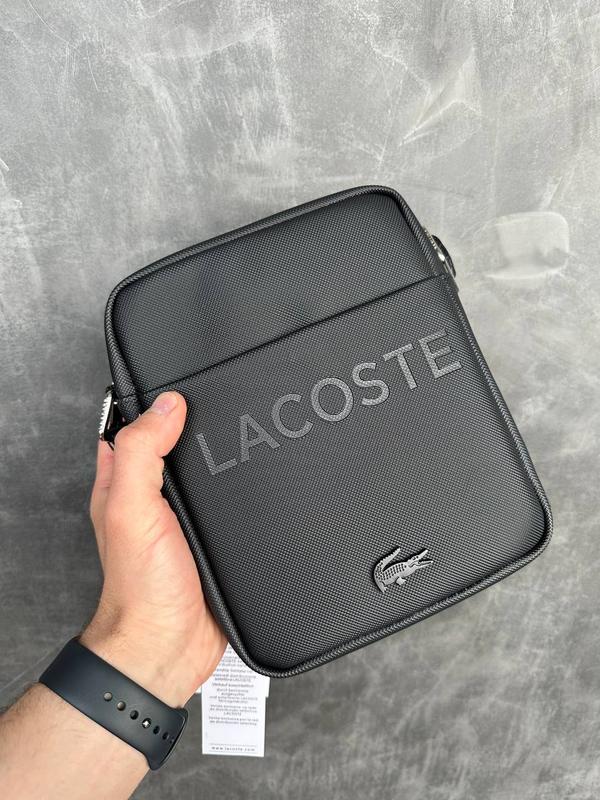 Чоловіча сумка lacoste чорна барсетка / сумка на плече — ціна 1799 грн ...