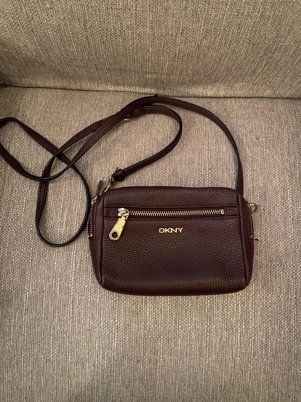 Шкіряна сумка кросбоді, dkny, оригінал! — ціна 400 грн у каталозі Крос ...