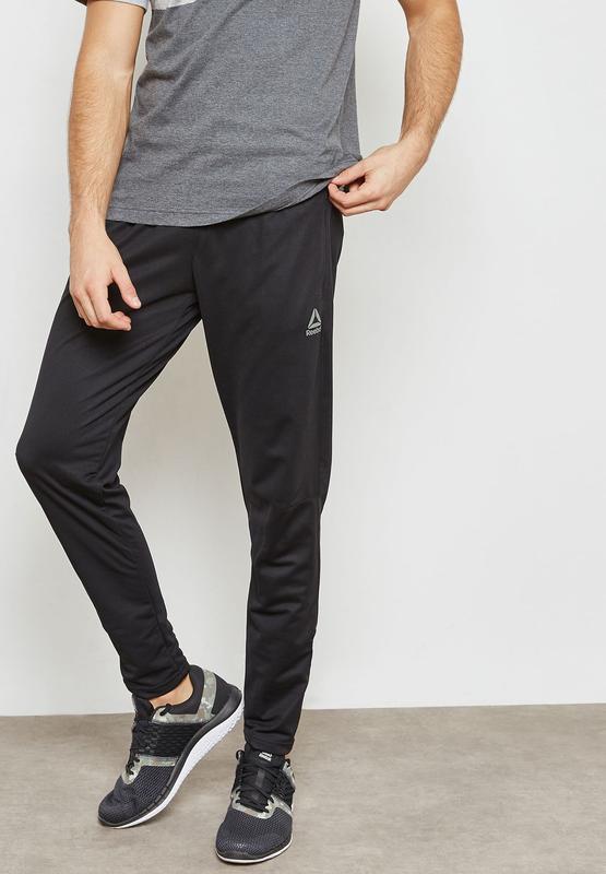 Reebok Training Work Out Ready Trackster Tapered Sweatpants In Black CW5031  | islamiyyat.com