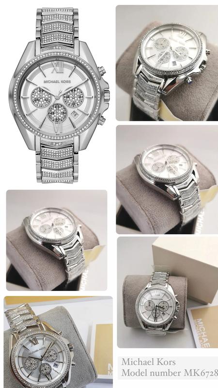 Женские часы michael kors whitney stainless steel watch with glitz ...