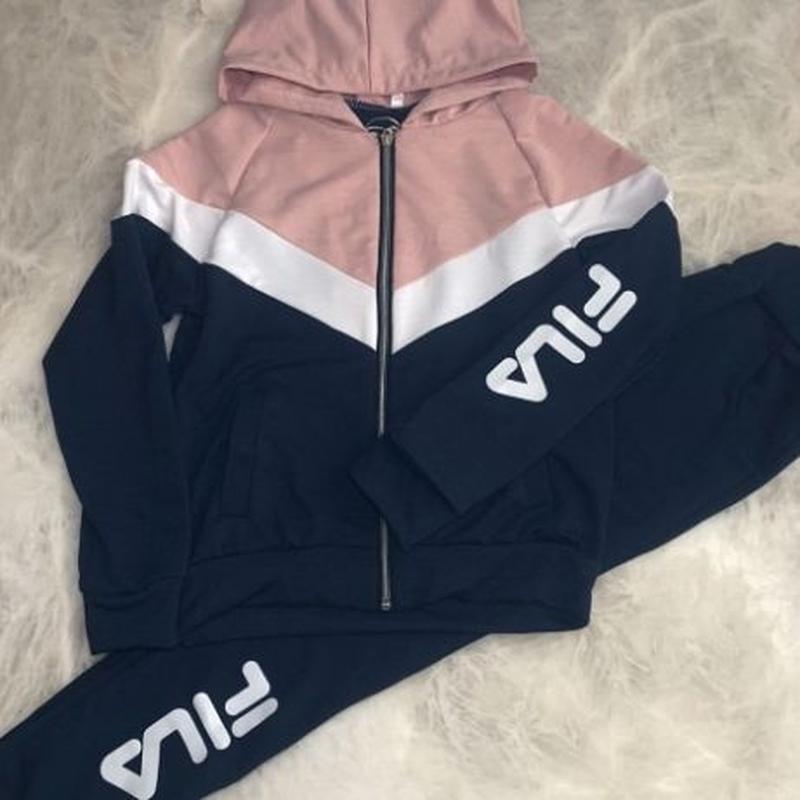 Спортивный костюм Fila для девочек малиновый