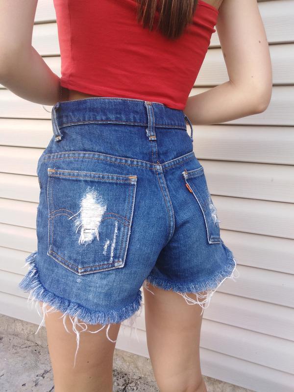 Шикарные джинсовые шорты левайс, levis 100% коттон — цена 440 грн в ...