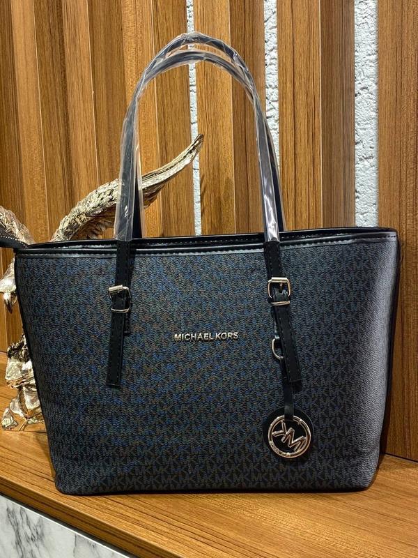 Сумка черная женская в стиле michael kors шопер сумка большая майкл ...