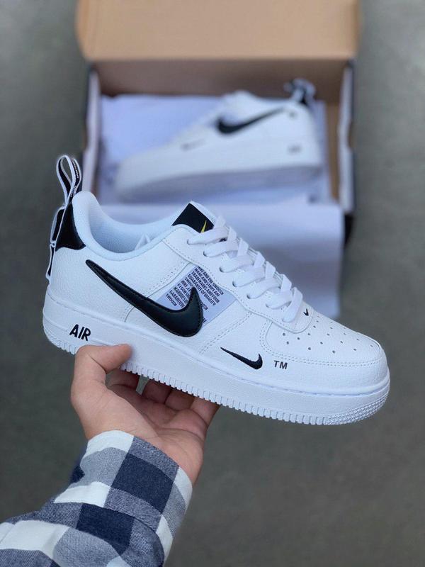 Белые кроссовки nike air force 1 low tm white — цена 1425 грн в каталоге  Кроссовки ✓ Купить женские вещи по доступной цене на Шафе | Украина  #26838780