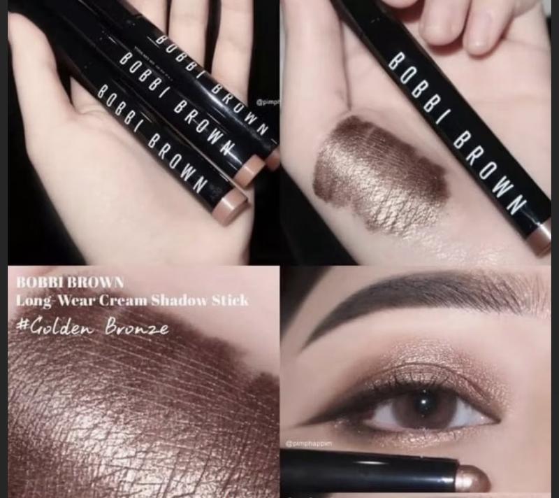Кремовые тени bobbi brown long-wear cream shadow stick golden bronze ...