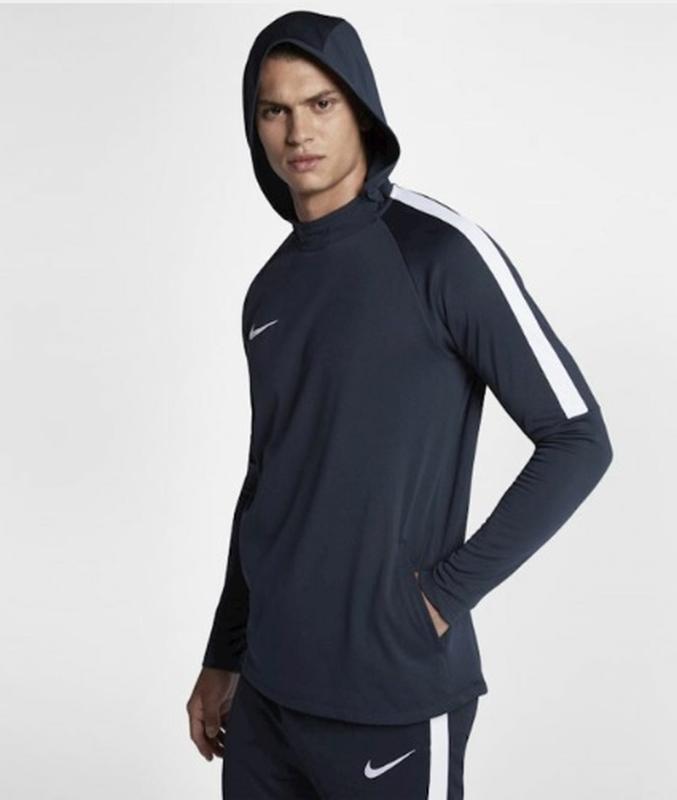 nike dri fit academy pullover football blue hoodie Nike 540