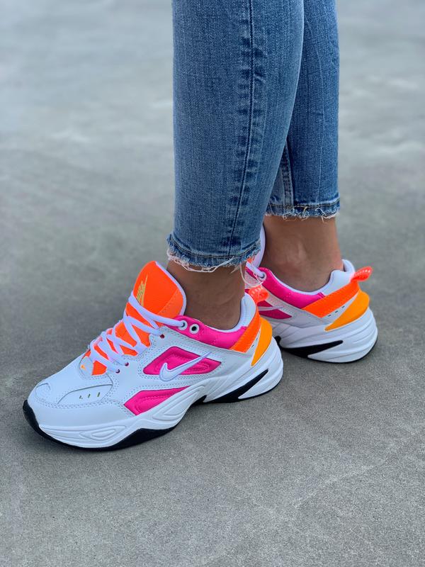 nike m2k tekno orange pink