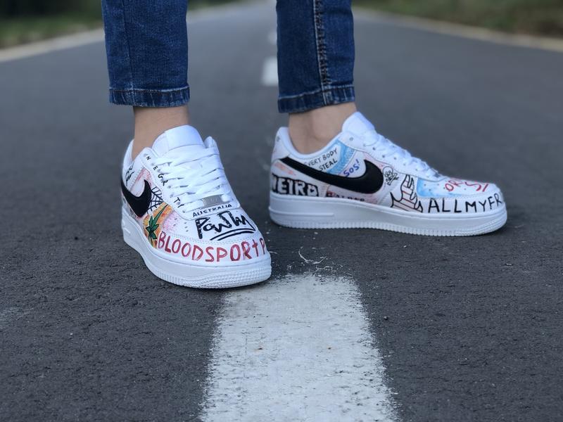 custom pauly x vlone pop nike air force 1