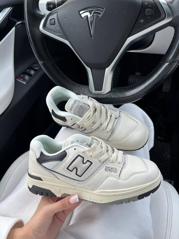 New balance 550 white black new 🍏 женские кроссовки нью баланс 550 ...
