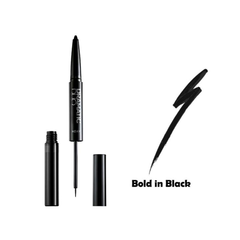 Олівець та підводка для очей 2-в-1 dramatic duo (bold in black / чорний ...