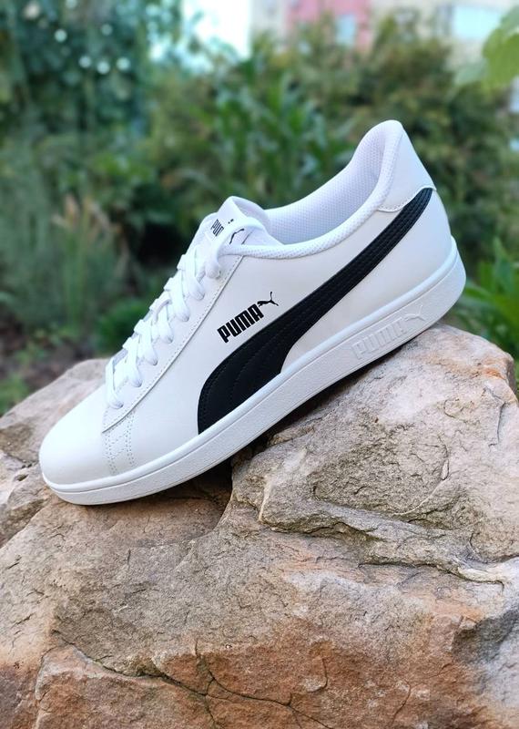 Мужские белые кожаные кеды puma smash 47 размер — цена 2100 грн в ...