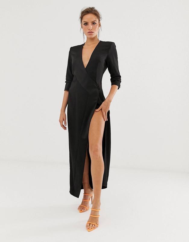 Платье пиджак макси из крепа asos design — ціна 1204 грн у каталозі ...
