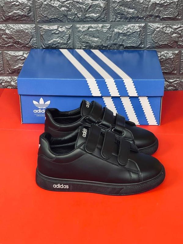 Кроссовки adidas женские на липучках, черные кроссы адидас новая ...