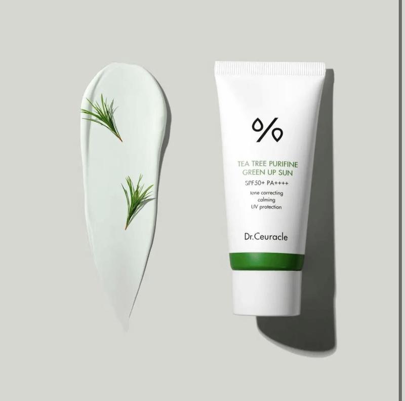 Солнцезащитный крем с экстрактом зеленого дерева dr.ceuracle tea tree ...