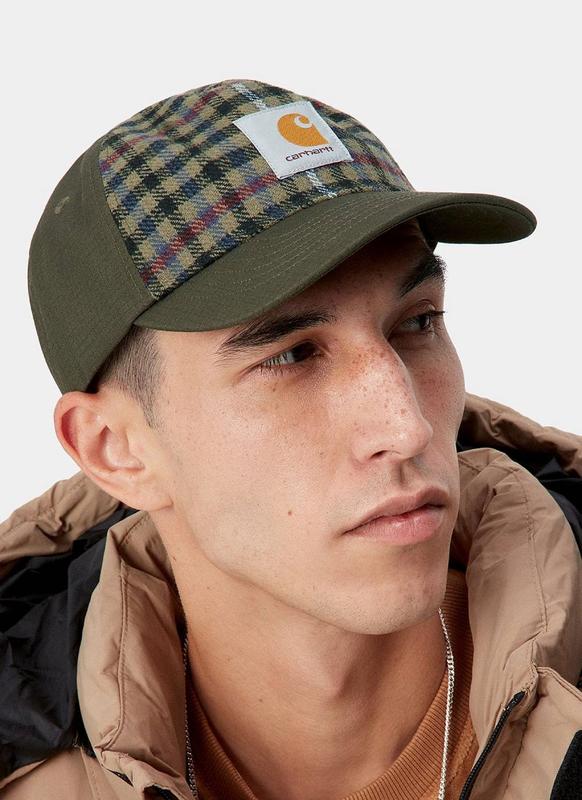 Carhartt wip highbury cap cypress asher check seaweed 1000 123962838
