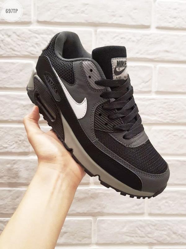 Мужские кроссовки nike air max 90 grey black найк эир макс серые 40-45 ...