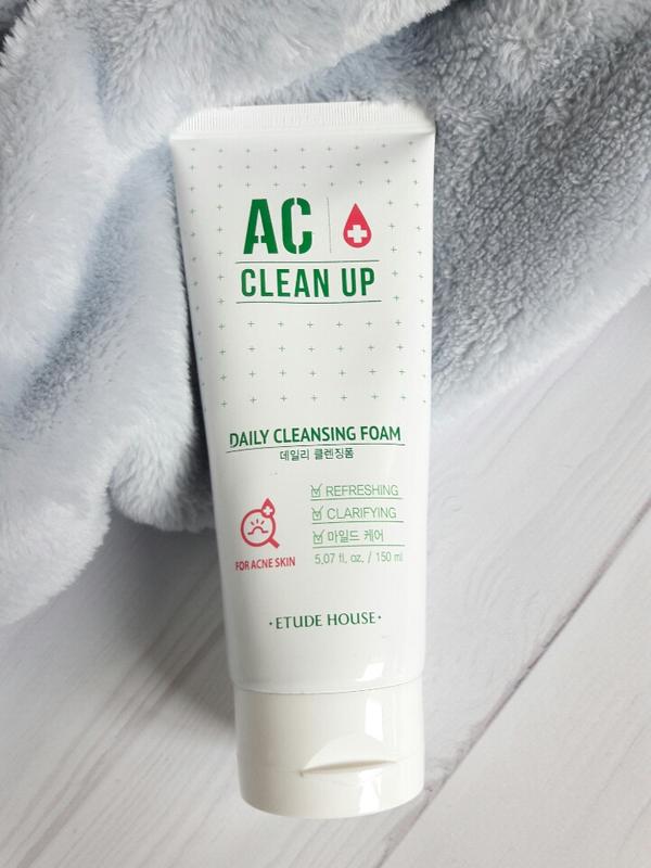 Пенка для умывания etude house ac clean up daily acne cleansing foam - купить по доступной цене в Украине | SHAFA.ua