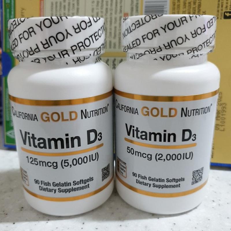 California gold nutrition, витамин d3, 125 мг (5000 м), 90 капсул из ...