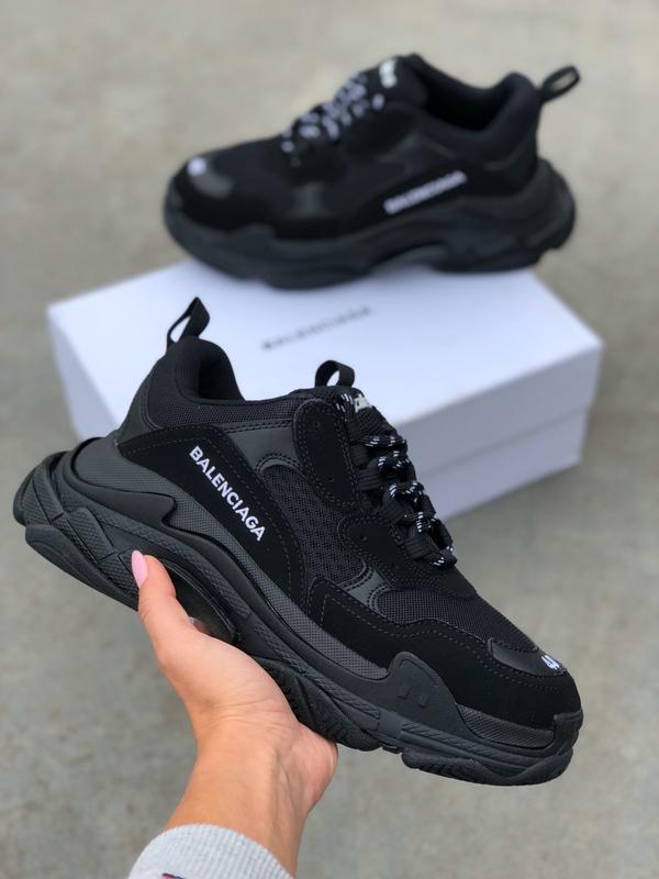 Шикарные женские кроссовки balenciaga triple s all black 😃 (весна лето  осень) — цена 2299 грн в каталоге Кроссовки ✓ Купить женские вещи по  доступной цене на Шафе | Украина #27530401