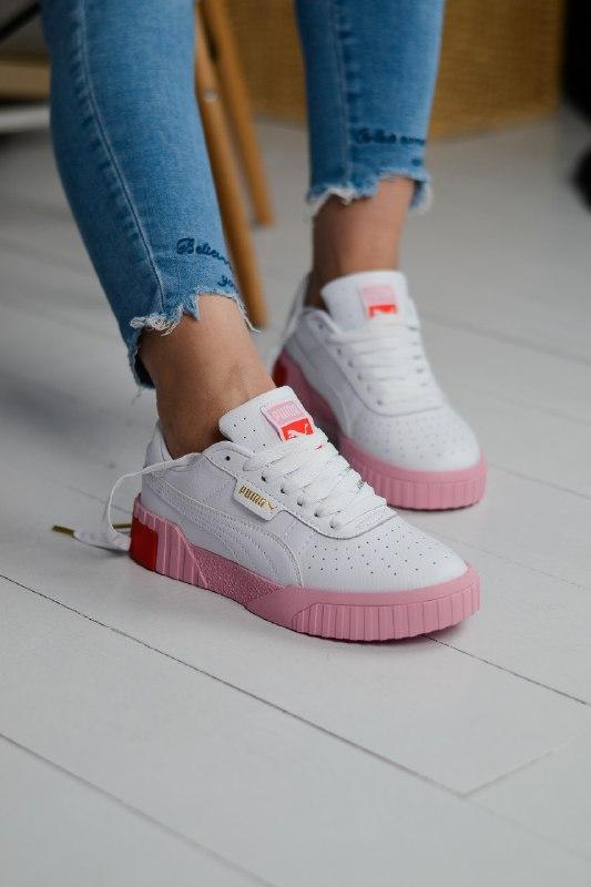 puma cali red and pink