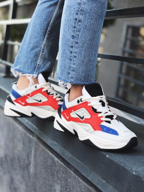 nike m2k tekno blue white red