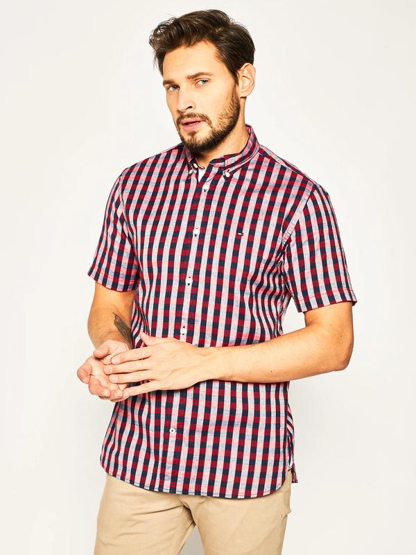 Сорочка\рубашка tommy hilfiger 80`s two ply cotton checked shirt — ціна ...