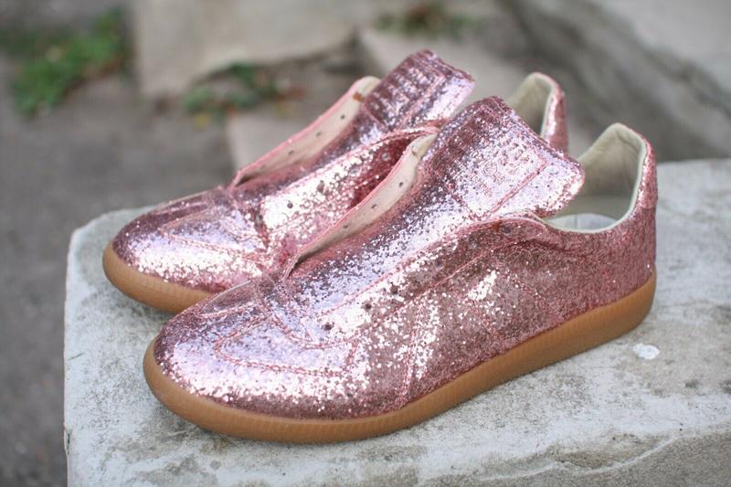 maison martin margiela glitter sneakers