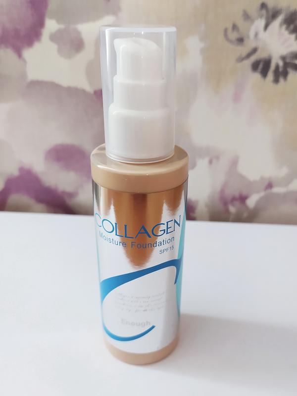 Корейский тональный крем с коллагеном тон 13 collagen spf 15, 100 мл с ...