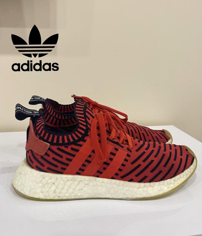 Nmd r2 primeknit red on sale