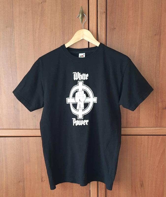 Вінтажна чоловіча футболка націоналізм кельтський хрест | white power ...