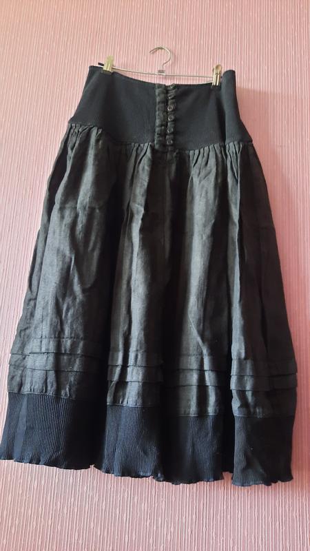 Дизайнерская авангардная интересная льняная юбка в виде rundholz gortz ...