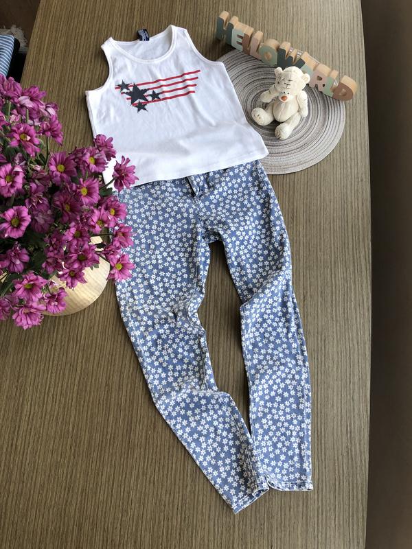 12-14 лет девочки leggings Джинсы на 12-14 лет, джинсы на девочку, джинсы с цветами — цена 200 грн в  каталоге Джинсы ✓ Купить детcкие вещи по доступной цене на Шафе | Украина  #124836102