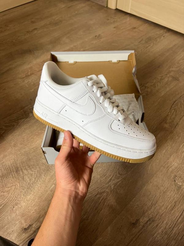 Кожаное беллие оригальненные кроссовки nike air force 1 белые ...