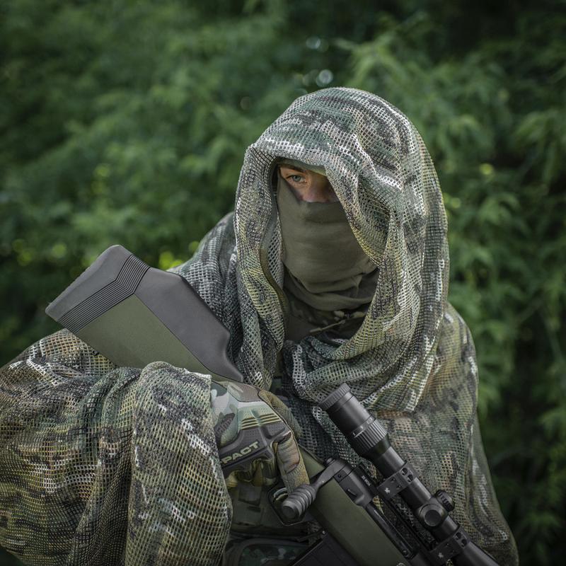 Маскировочный m-tac шарф-сетка снайпера 250*200 мультикам снайперская ...