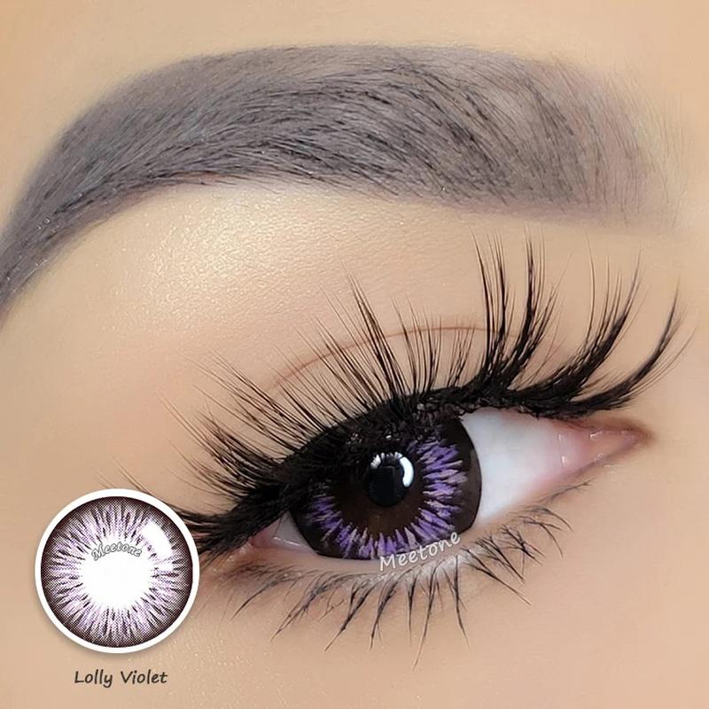 Цветные кукольные фиолетовые линзы lolly violet 15мм от meetone — цена ...