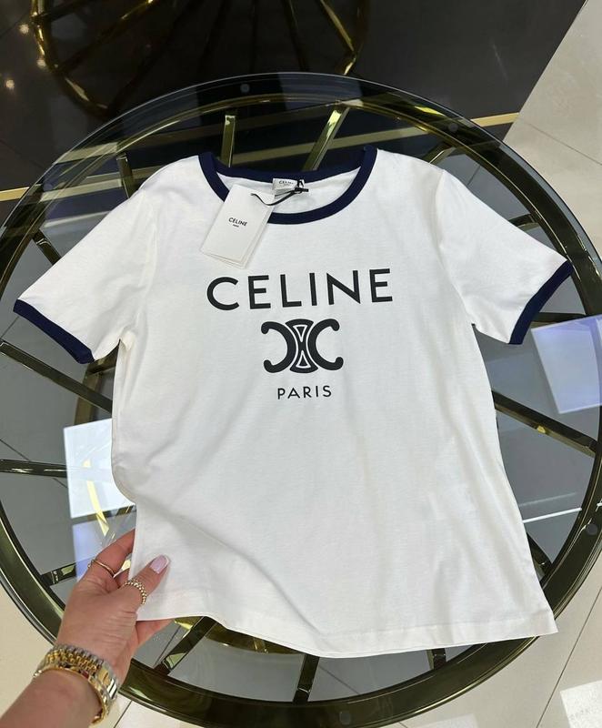 Роскошная футболка брендовая в стиле celine — цена 2400 грн в каталоге ...