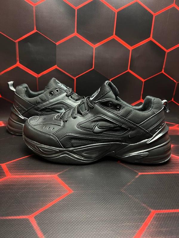 Чоловічі кросівки nike air monarch full black найк монархи черные ...