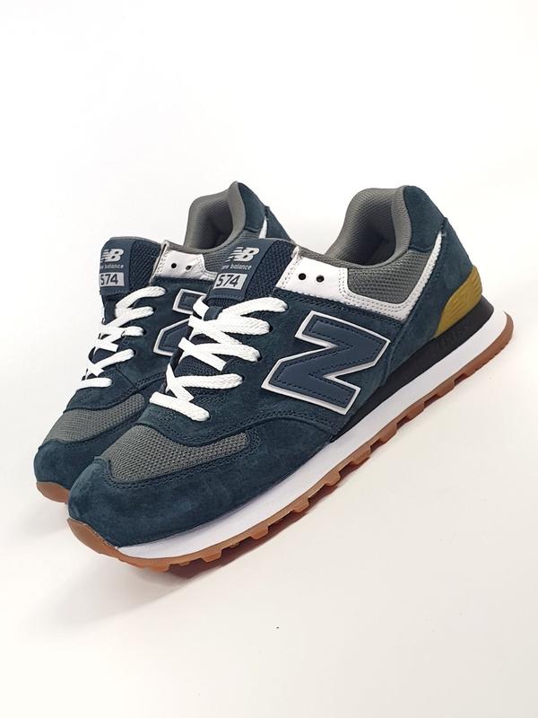 Демисезонное синие кроссовки new balance 574 оригинал синие мужские ...