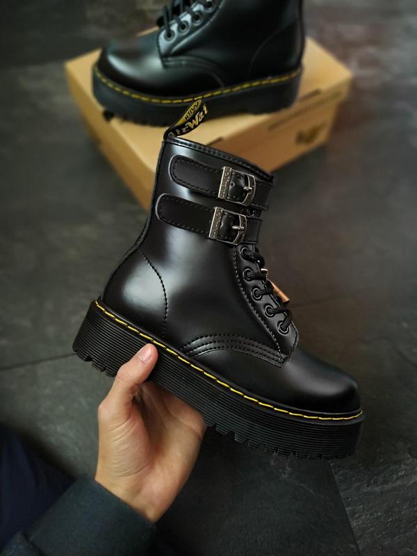 125490045 donna dr martens stivali stivaletto in pelle dr. martens jadon 2950
