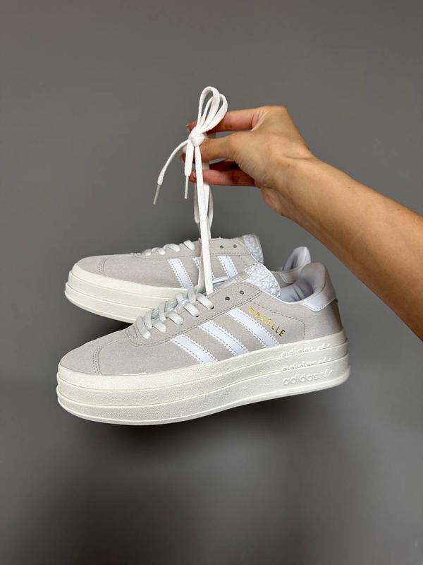 Adidas gazelle womens light grey clearance
