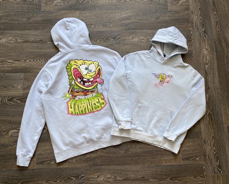 H&m spongebob hoodie blue hotsell