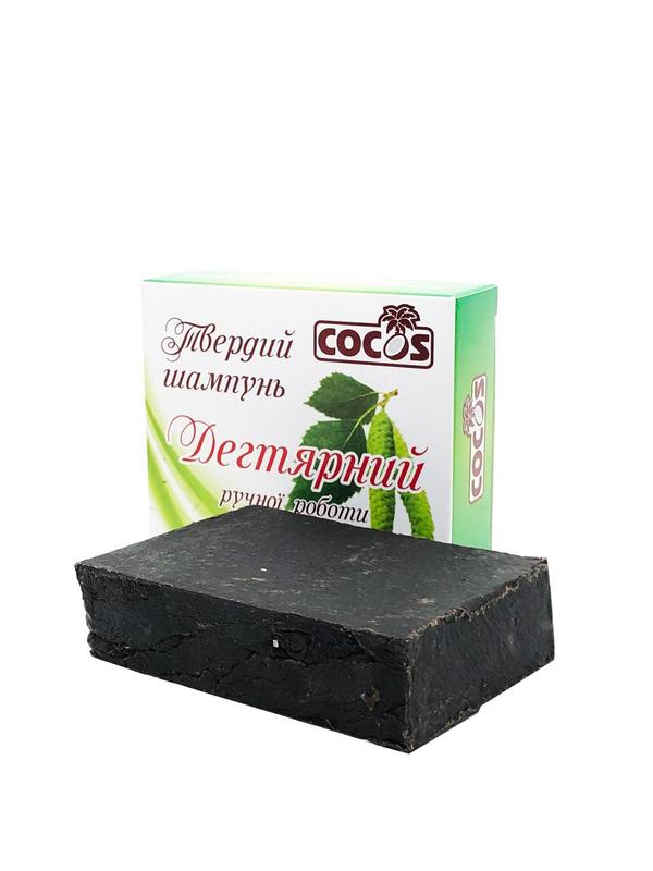 Твердый шампунь дегтярный cocos 100 г — цена 180 грн в каталоге Шампуни ...