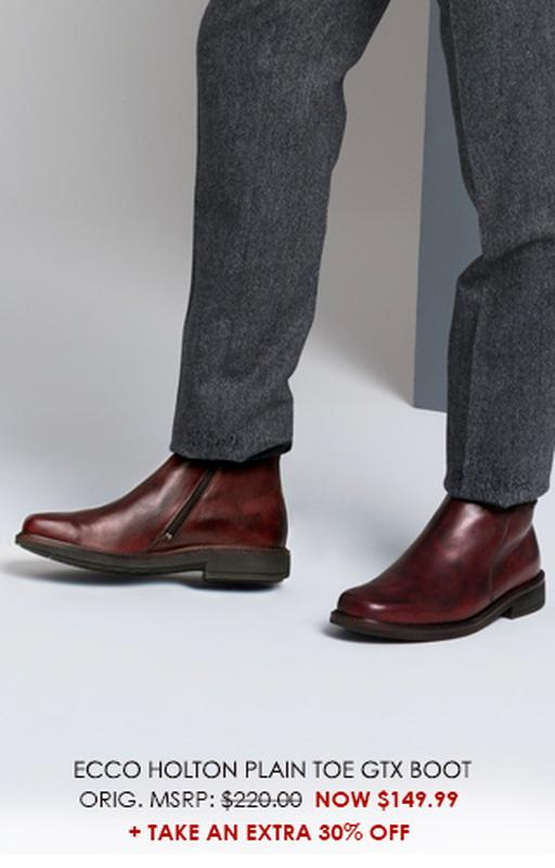 ecco holton plain toe gtx boot