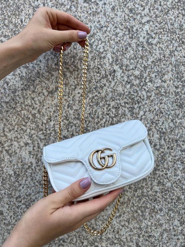 Gucci marmont hotsell mini white
