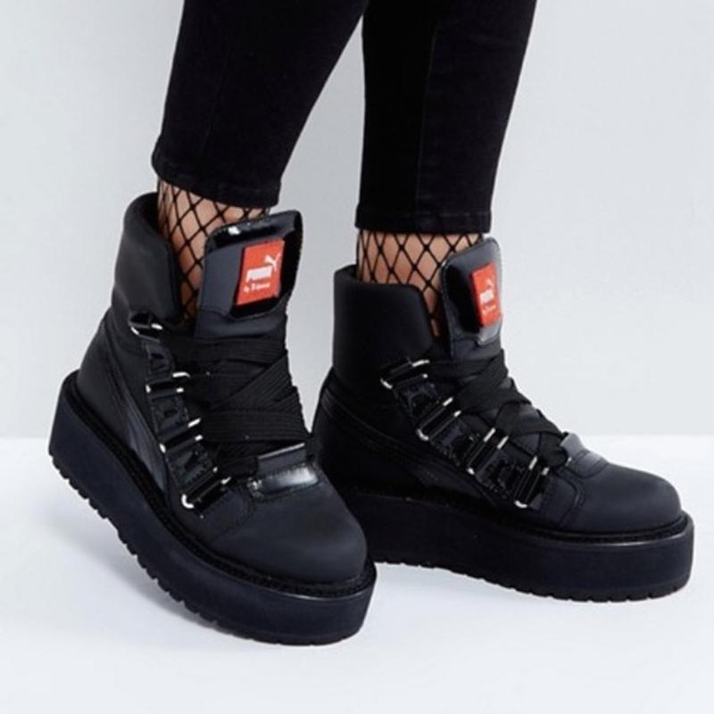 Шикарные женские ботинки puma x fenty by rihanna sneaker boot black — цена  2548 грн в каталоге Ботинки ✓ Купить женские вещи по доступной цене на Шафе  | Украина #29250282