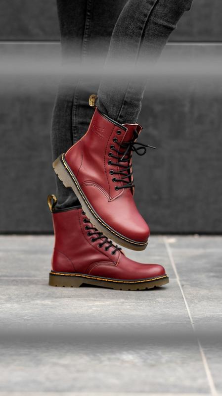 Martens Bottes 1460 Mono blanches vernies 2290 29276478 dr. martens 1460 cherry
